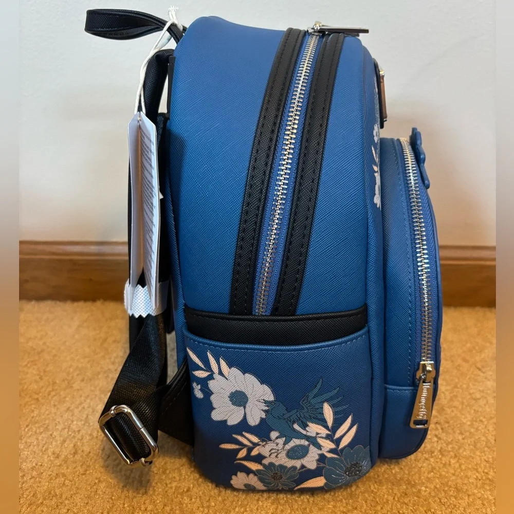 Loungefly Harry Potter Ravenclaw floral mini backpack - Picture 6 of 13